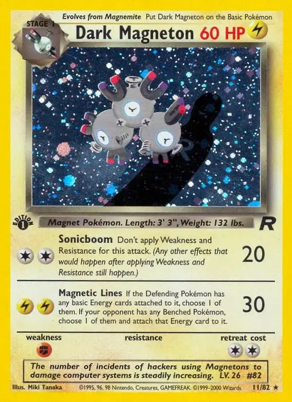 Dark Magneton [1st Edition] - Pokemon Team Rocket #11