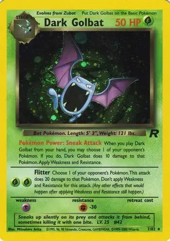 Dark Golbat #7 - Pokemon Team Rocket