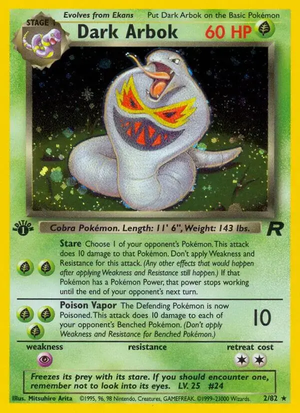 Dark Arbok [1st Edition] - Pokemon Team Rocket #2