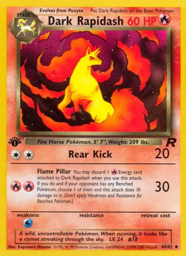 Dark Rapidash [1st Edition] - Pokemon Team Rocket #44