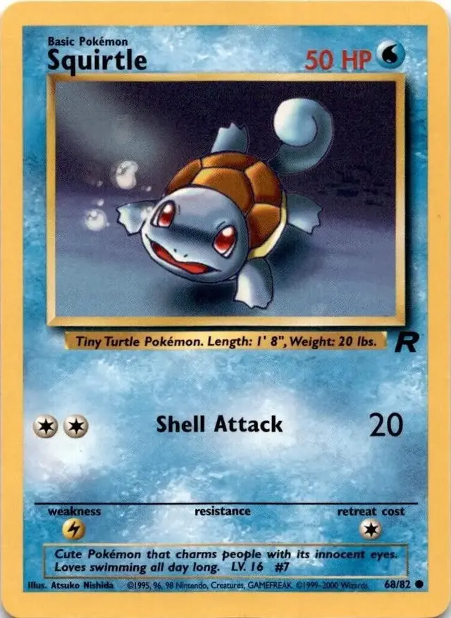 Squirtle - Pokemon Team Rocket #68