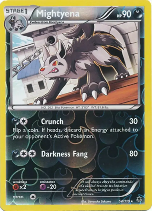 Mightyena [Reverse Holo] - Pokemon Phantom Forces #54