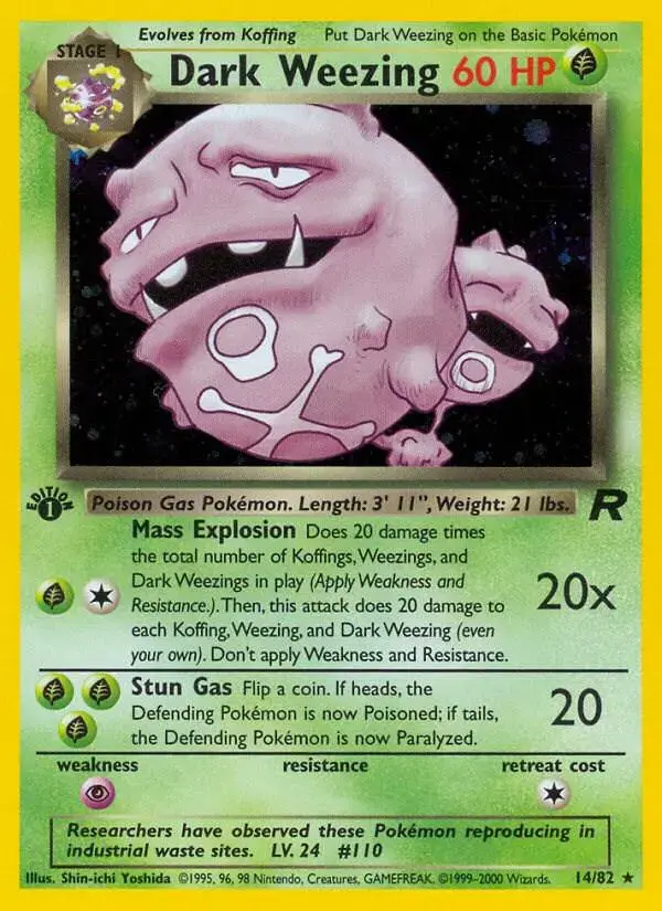 Dark Weezing [1st Edition] - Pokemon Team Rocket #14