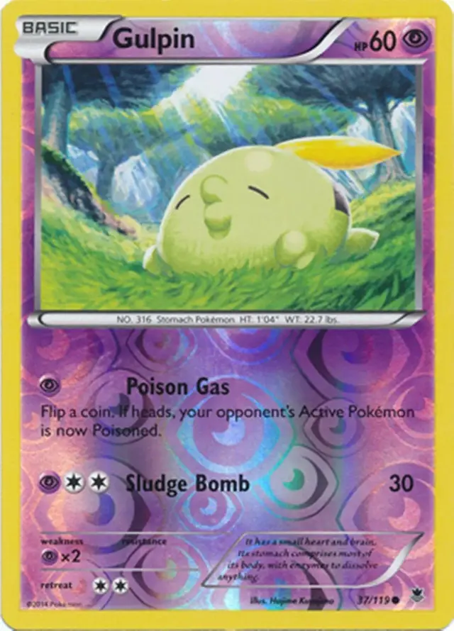 Gulpin [Reverse Holo] - Pokemon Phantom Forces #37