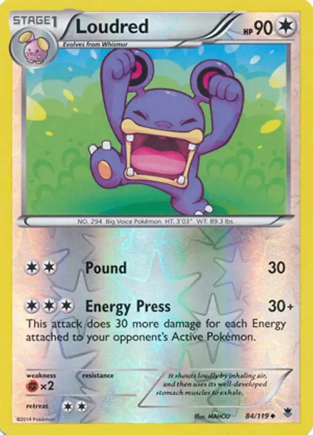 Loudred [Reverse Holo] - Pokemon Phantom Forces #84