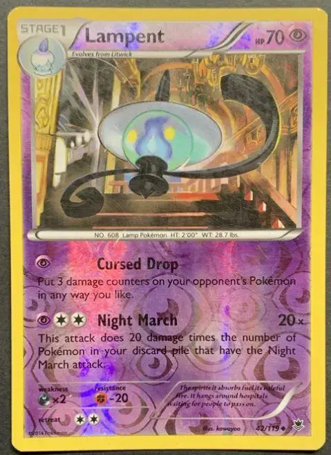 Lampent [Reverse Holo] - Pokemon Phantom Forces #42