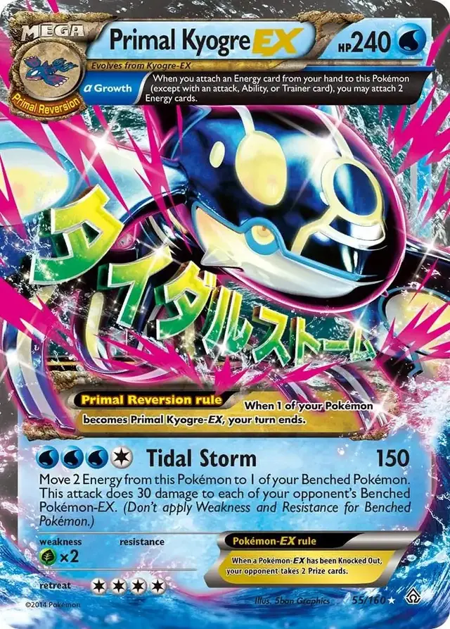 Primal Kyogre EX - Pokemon Primal Clash #55