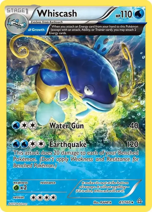 Whiscash - Pokemon Primal Clash #41