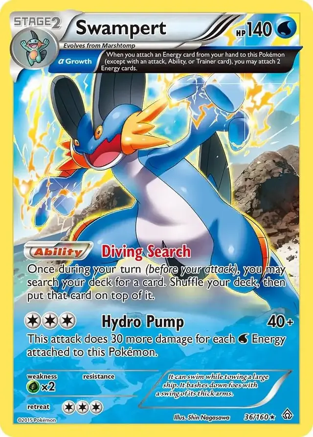 Swampert - Pokemon Primal Clash #36