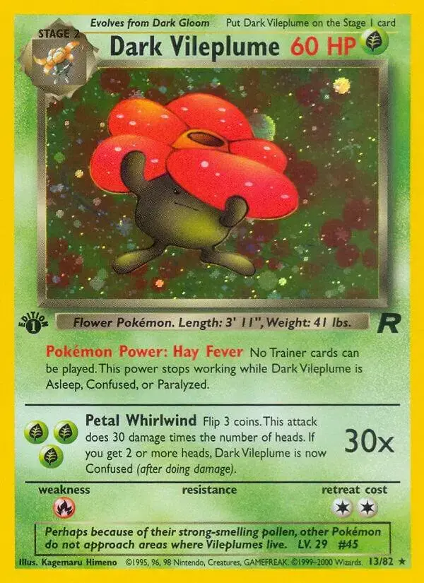 Dark Vileplume [1st Edition] - Pokemon Team Rocket #13