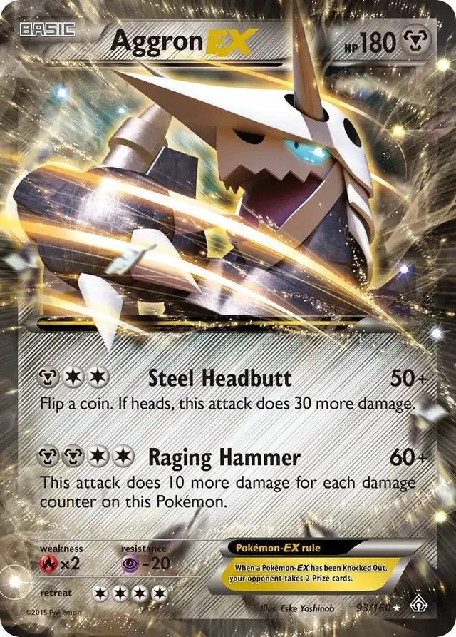 Aggron EX - Pokemon Primal Clash #93