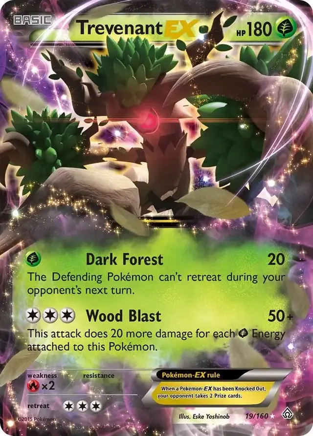 Trevenant EX - Pokemon Primal Clash #19