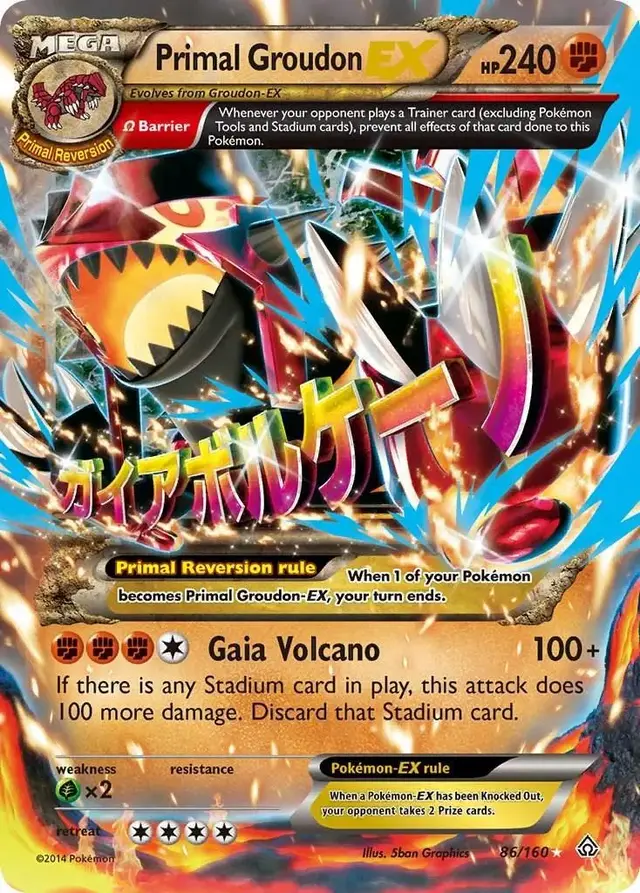 Primal Groudon EX [Jumbo] - Pokemon Primal Clash #86
