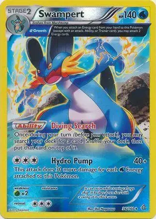 Swampert [Reverse Holo] - Pokemon Primal Clash #36