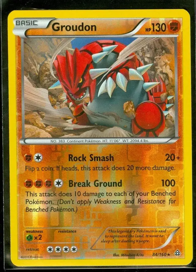 Groudon [Reverse Holo] - Pokemon Primal Clash #84