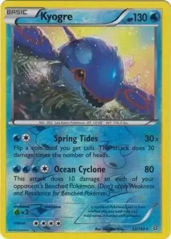 Kyogre [Reverse Holo] - Pokemon Primal Clash #53