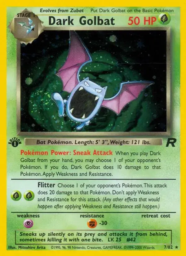 Dark Golbat [1st Edition] - Pokemon Team Rocket #7