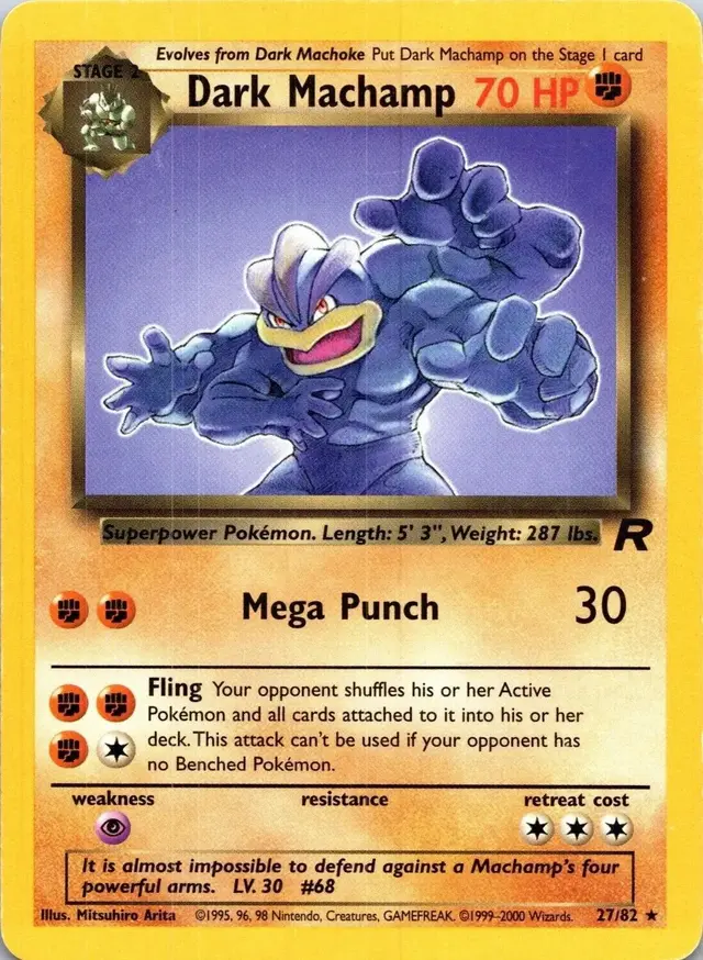 Dark Machamp - Pokemon Team Rocket #27