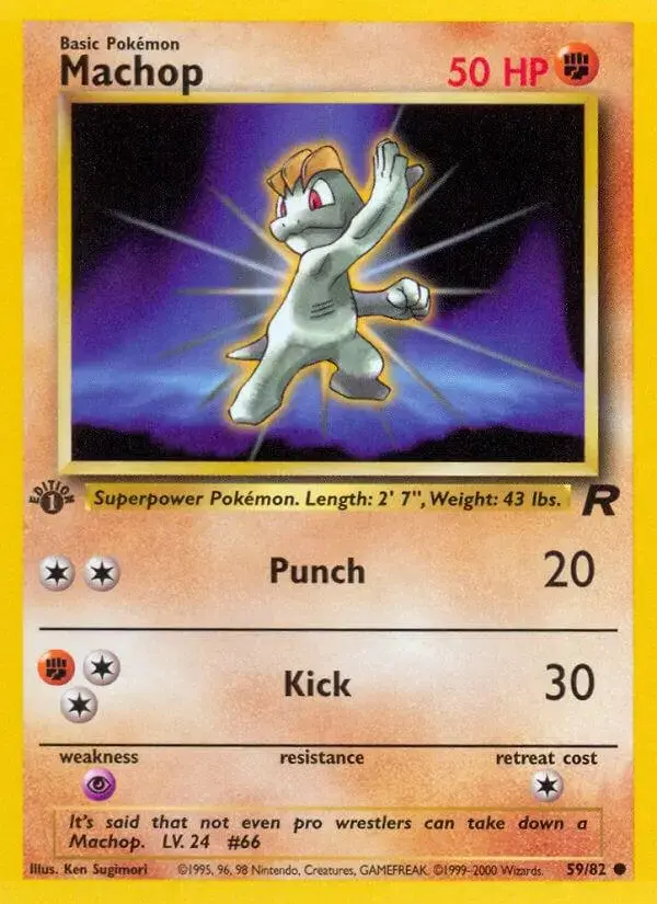 Machop [1st Edition] - Pokemon Team Rocket #59