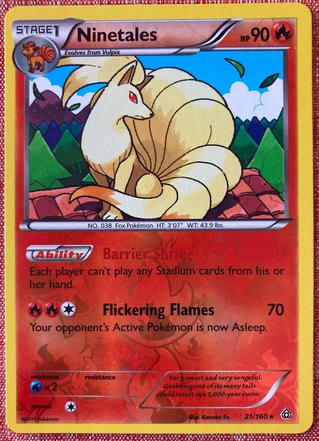 Ninetales [Reverse Holo] - Pokemon Primal Clash #21