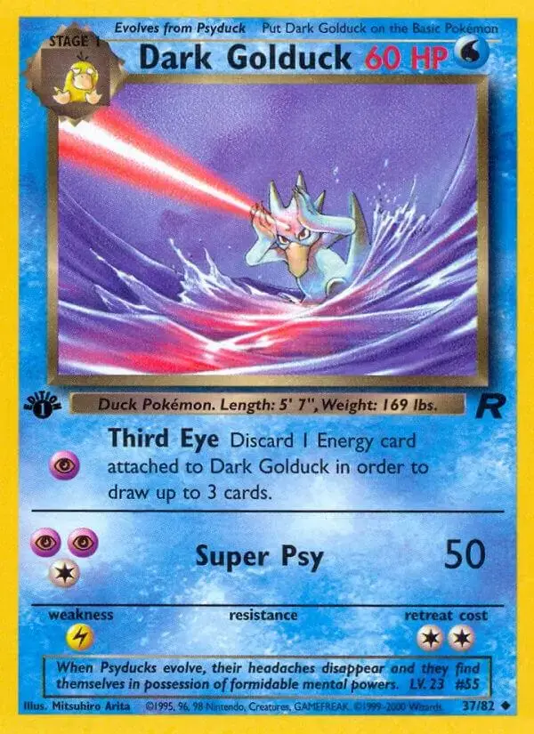 Dark Golduck [1st Edition] - Pokemon Team Rocket #37