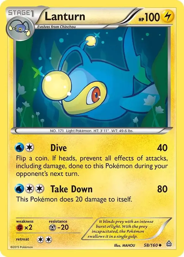 Lanturn - Pokemon Primal Clash #58
