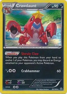 Crawdaunt [Holo] - Pokemon Primal Clash #92
