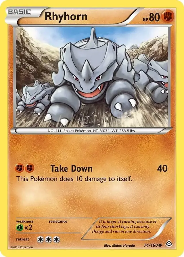 Rhyhorn - Pokemon Primal Clash #74
