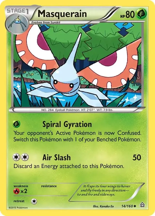 Masquerain - Pokemon Primal Clash #14
