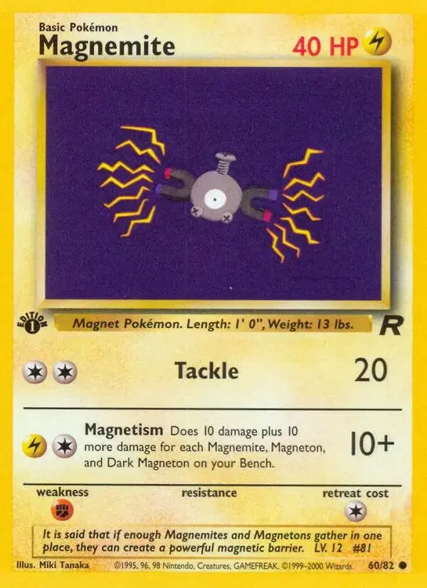 Magnemite [1st Edition] - Pokemon Team Rocket #60