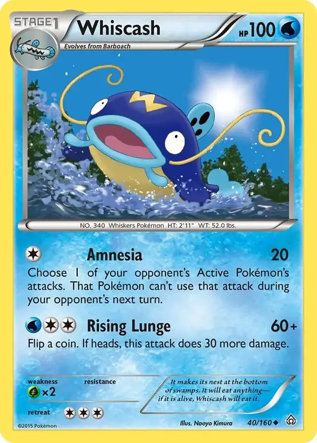 Whiscash - Pokemon Primal Clash #40