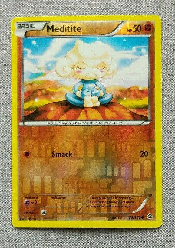 Meditite [Reverse Holo] - Pokemon Primal Clash #79