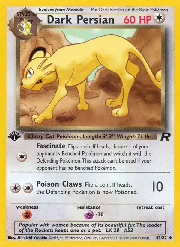 Dark Persian [1st Edition] - Pokemon Team Rocket #42