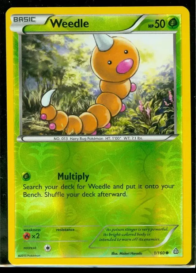 Weedle [Reverse Holo] - Pokemon Primal Clash #1