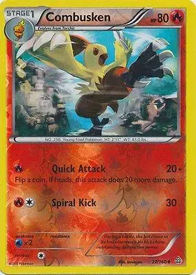 Combusken [Reverse Holo] - Pokemon Primal Clash #27