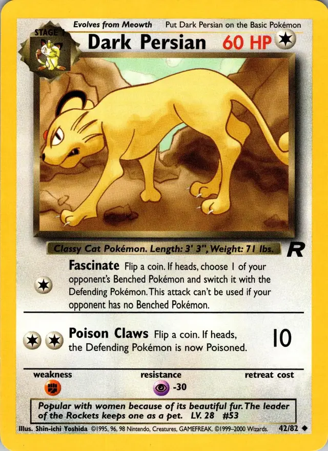 Dark Persian - Pokemon Team Rocket #42