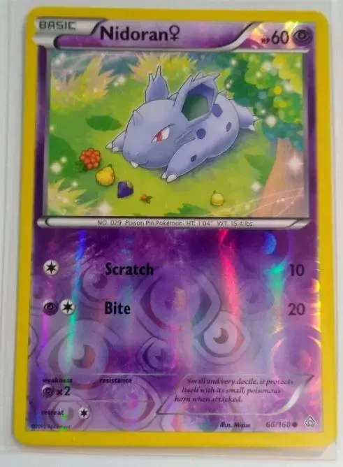 Nidoran [Reverse Holo] - Pokemon Primal Clash #66