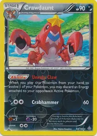 Crawdaunt [Reverse Holo] - Pokemon Primal Clash #92