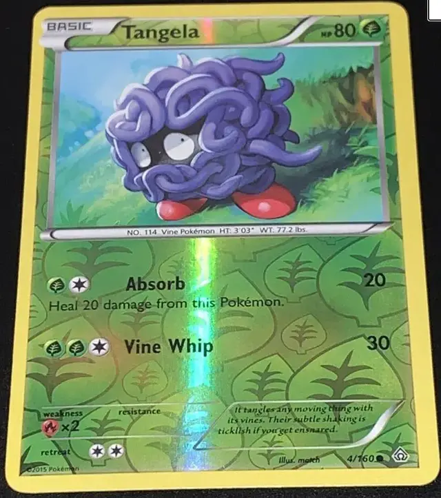 Tangela [Reverse Holo] - Pokemon Primal Clash #4