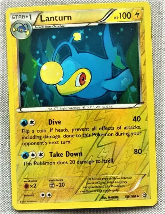 Lanturn [Reverse Holo] - Pokemon Primal Clash #58
