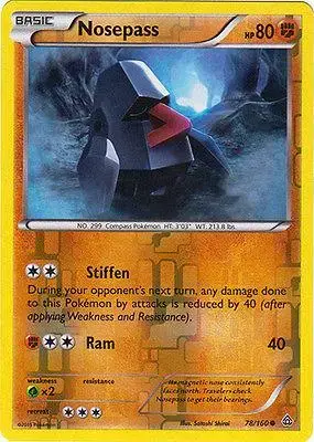 Nosepass [Reverse Holo] - Pokemon Primal Clash #78
