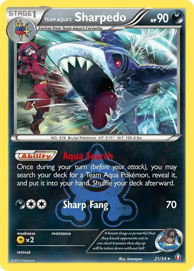Team Aqua's Sharpedo - Pokemon Double Crisis #21