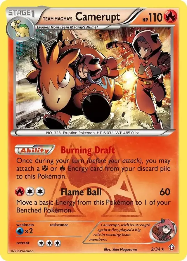 Team Magma's Camerupt - Pokemon Double Crisis #2