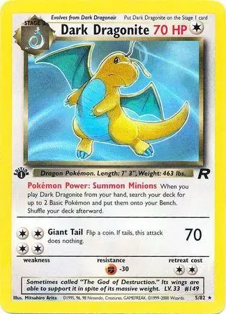 Dark Dragonite [1st Edition Error] - Pokemon Team Rocket #5