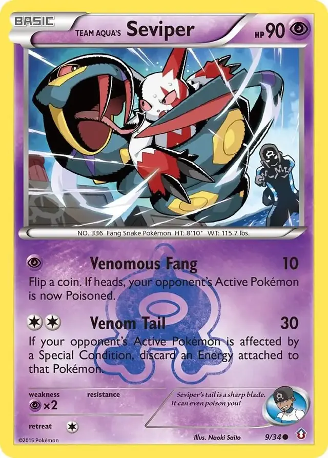 Team Aqua's Seviper - Pokemon Double Crisis #9