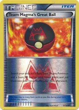 Team Magma's Great Ball [Reverse Holo] #31 - Pokemon Double Crisis
