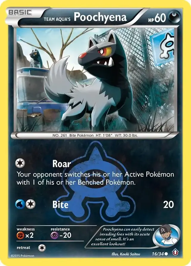 Team Aqua's Poochyena - Pokemon Double Crisis #16