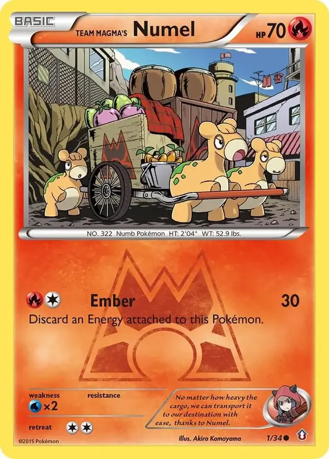 Team Magma's Numel - Pokemon Double Crisis #1