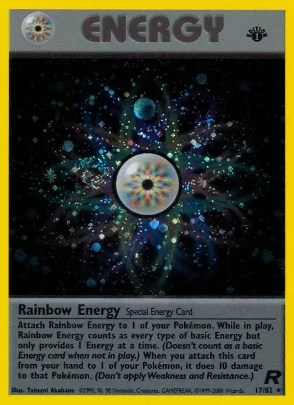 Rainbow Energy [1st Edition] - Pokemon Team Rocket #17