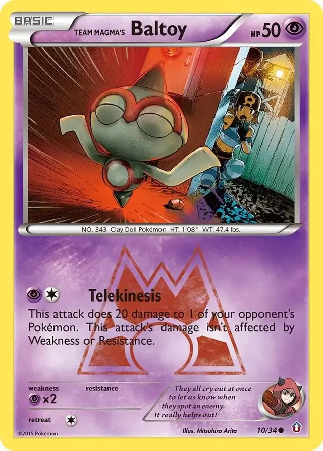 Team Magma's Baltoy - Pokemon Double Crisis #10